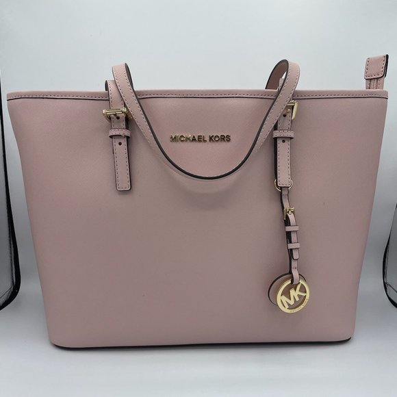 Michael Kors Blossom Jet Set Travel Leather Tote - Picture 1 of 6